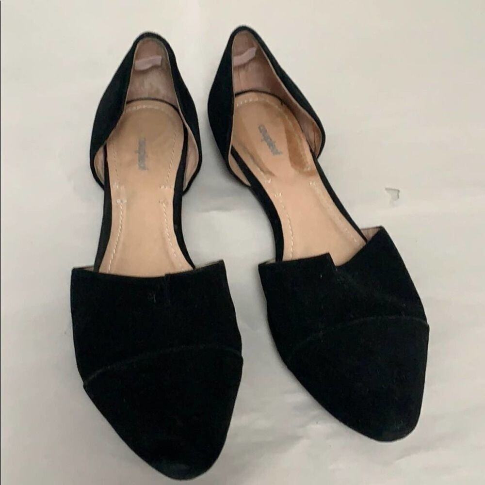 COUPLEOF SUEDE / LEATHER‎ BLACK FLATS SIZE …